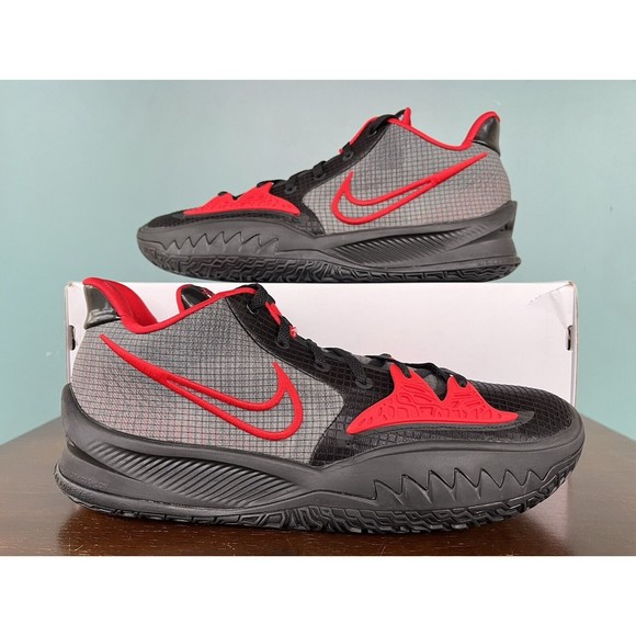 Nike Kyrie Low “Bred” Black/Red Basketball Shoes Men's Size 15